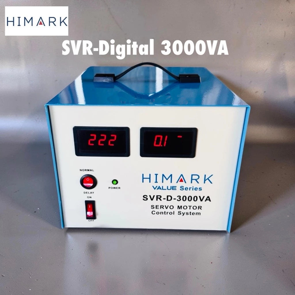 HIMARK SVR-D3000VA AVR - 2100W MAX LOAD - Value Series - Servo Motor Control System -Digital Display